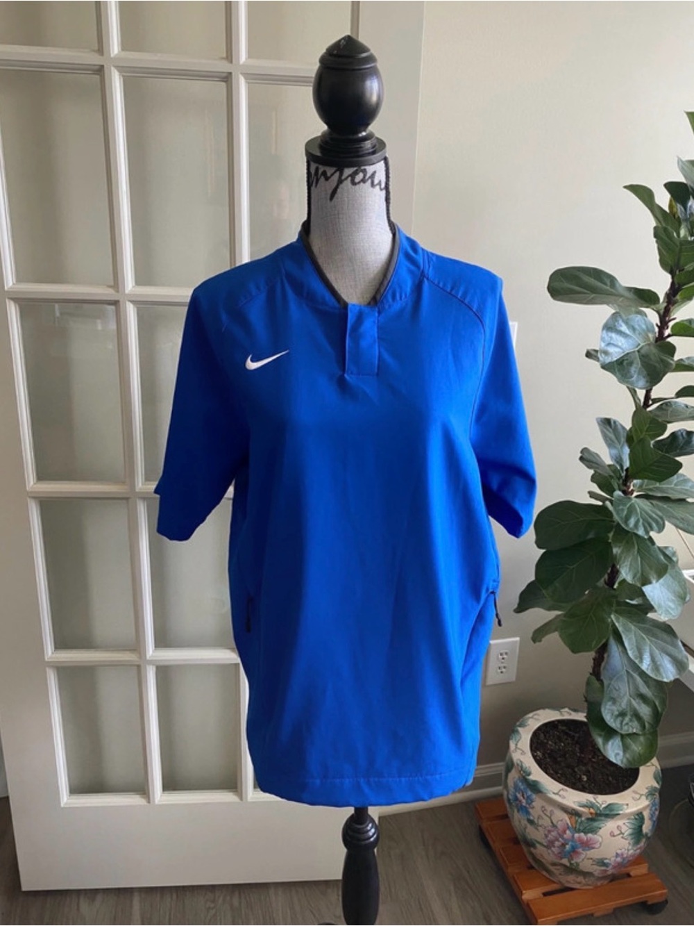 Nike blue men’s hot baseball jacket size S